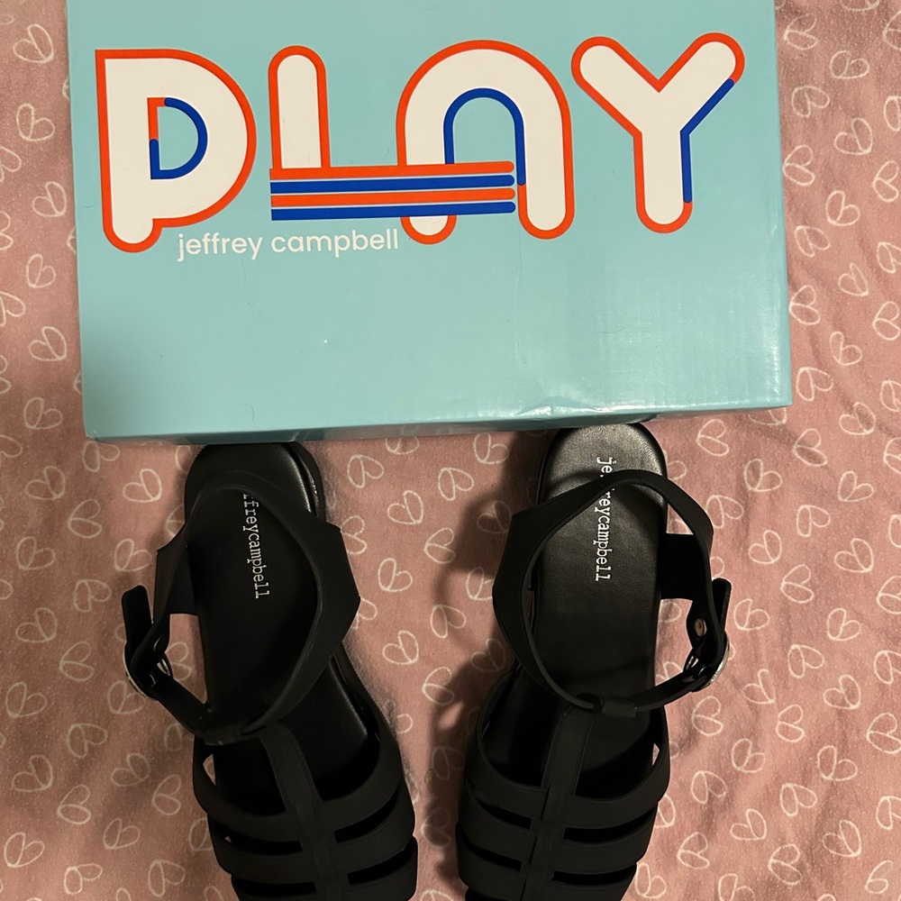 Brand New Jeffrey Campbell Candied Black sz 7 women US